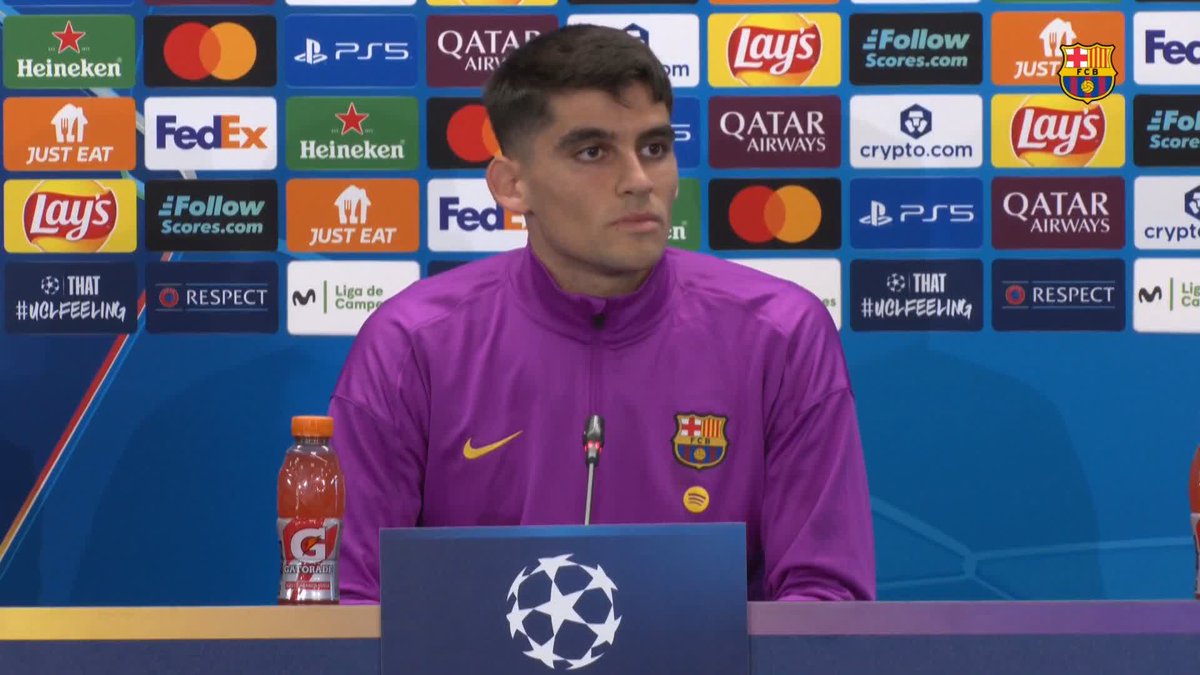 ❝We’re in a good form and we want to keep improving. Tomorrow is a match where we can’t afford to drop any more points in the Champions League. We approach it like every game: we have to win it and stay up there.❞ - Gerard Martin | #BarçaEintracht