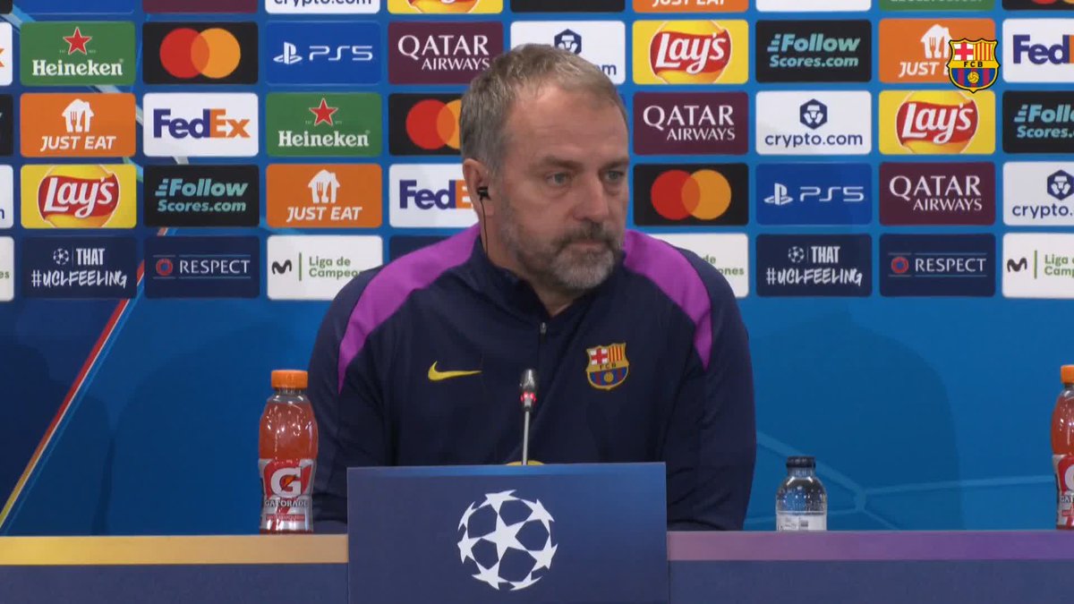 👇 𝐇𝐚𝐧𝐬𝐢 𝐅𝐥𝐢𝐜𝐤 on the opponent and tomorrow’s Champions League match: