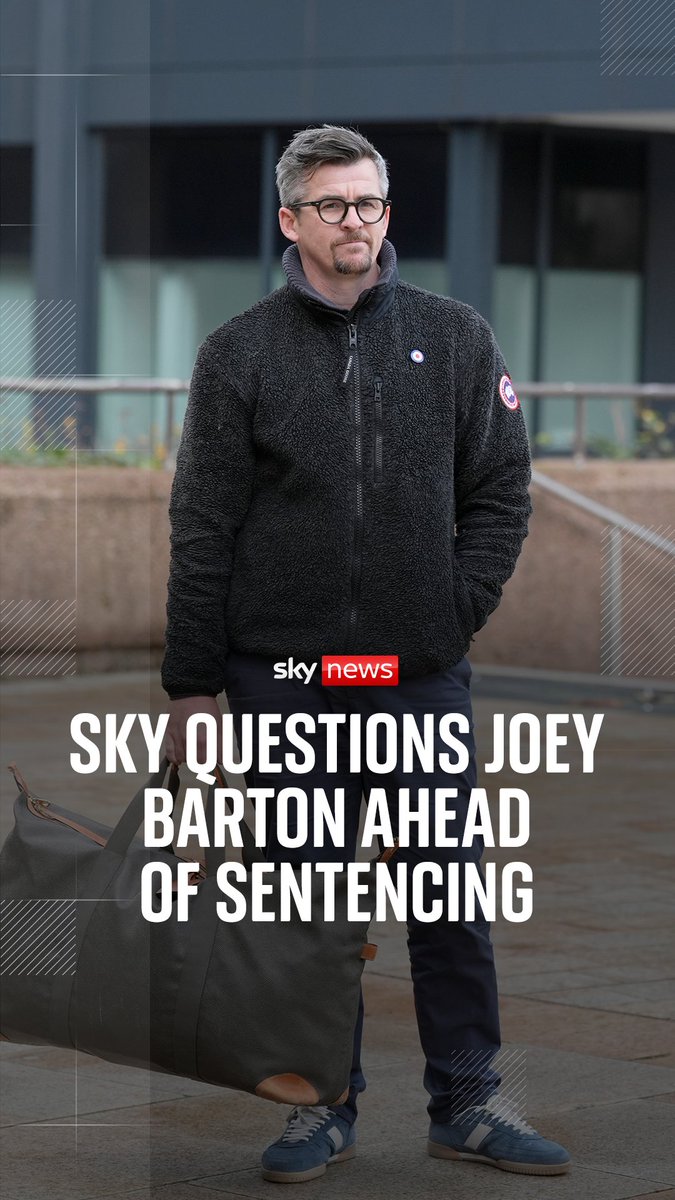 Sky's Katie Barnfield asked Joey Barton if he 'wanted to apologise to anyone he targeted' on his way into Liverpool Crown Court for his sentencing.