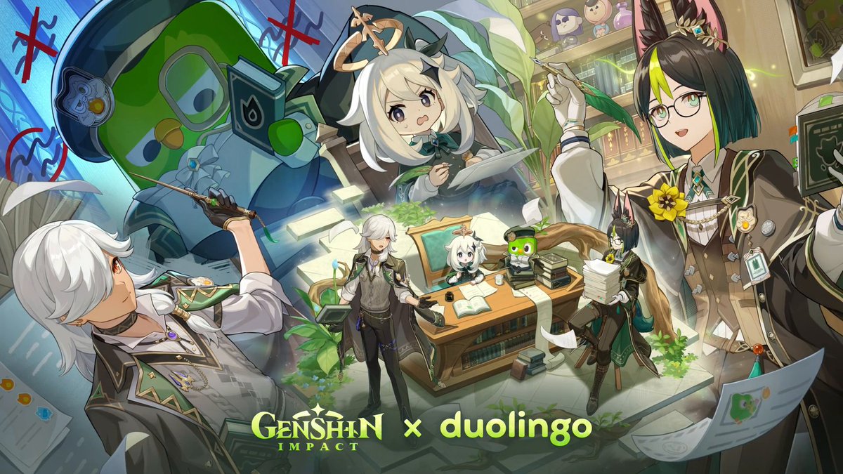 The Ultimate Lesson | Genshin Impact × Duolingo Collaboration Animation #GenshinxDuolingo #GenshinLunaIII #GenshinImpact The Genshin Impact × Duolingo collaboration is now live! Complete the "Genshin Impact Quest" in the Duolingo app to get an exclusive in-game reward bundle. A quick reminder for Paimon: don't miss your lesson~
