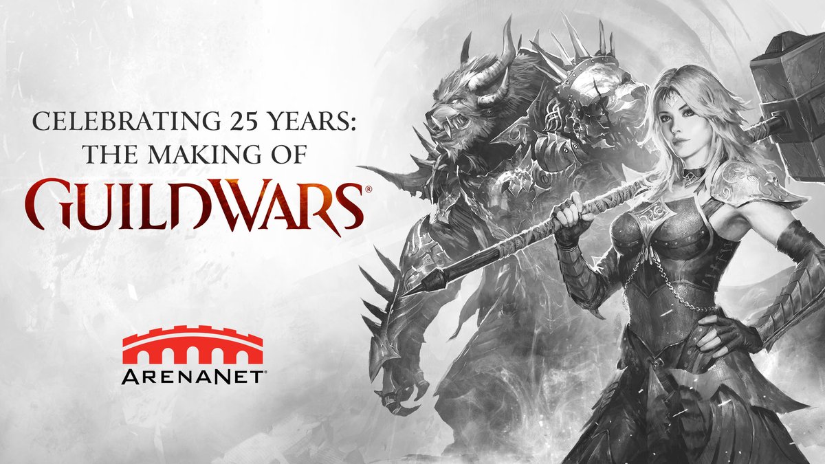 🎬 Premiering Wed at 7 PM PT: The Making of Guild Wars: Celebrating 25 Years of ArenaNet! Go behind the scenes of the franchise, the people who built it, &amp; the community that calls Tyria home. Register to get notified when it goes live: