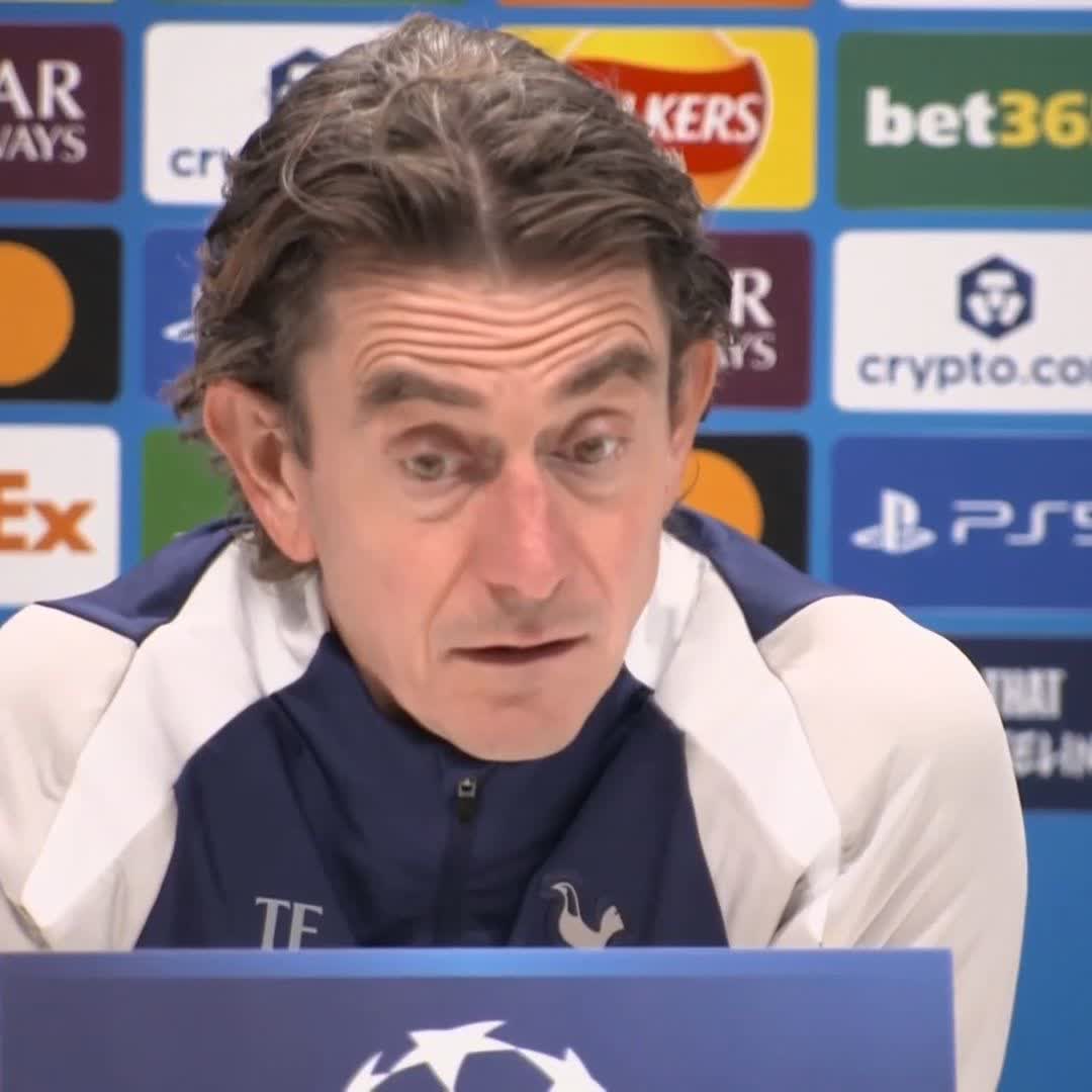 "Destiny [Udogie] is out until January, Brennan [Johnson] is touch and go" Thomas Frank says there will be rotation for Spurs' game against Sparta Prague with left-back Destiny Udogie out until 2026 with a hamstring injury ⚪