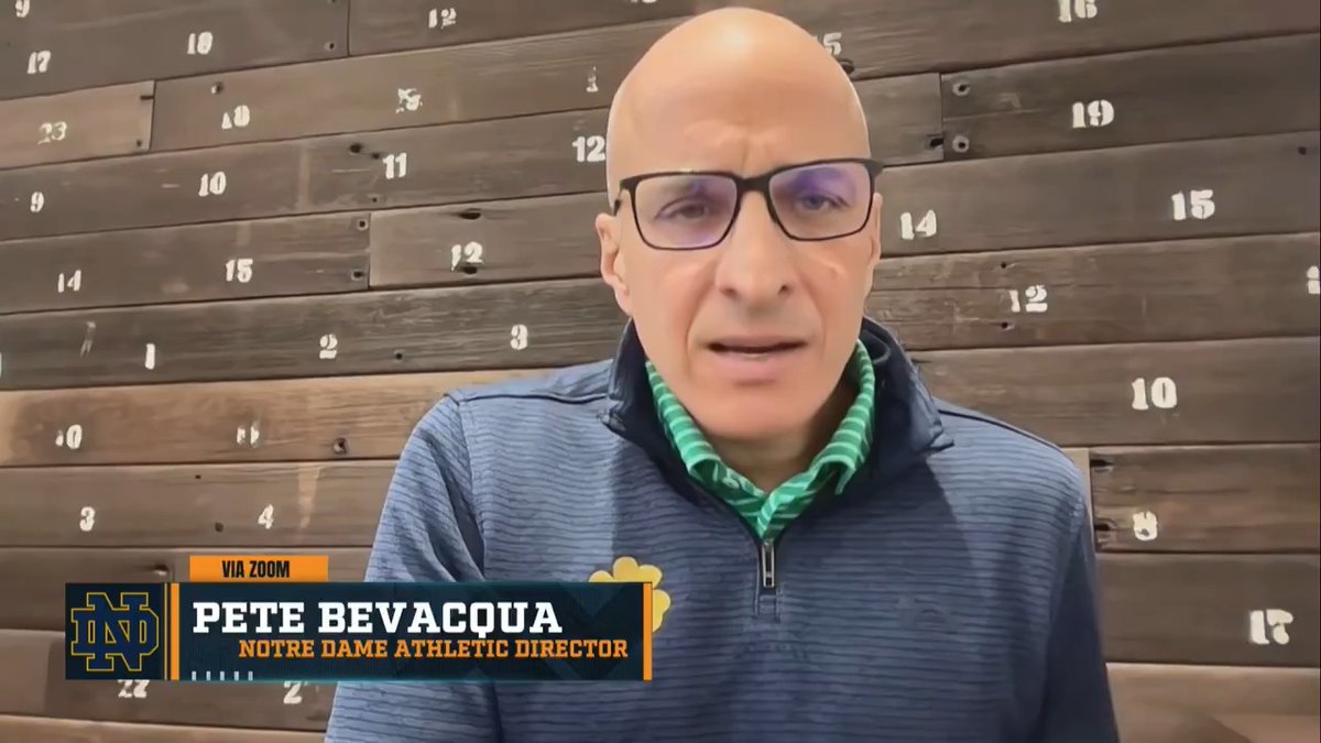 "We overcame those two opening losses, we rallied, we dominated in those last 10 games. We can't imagine taking the field not as that team... you know that certain players wouldn't participate in that game." – Notre Dame AD Pete Bevacqua on not participating in a bowl game.