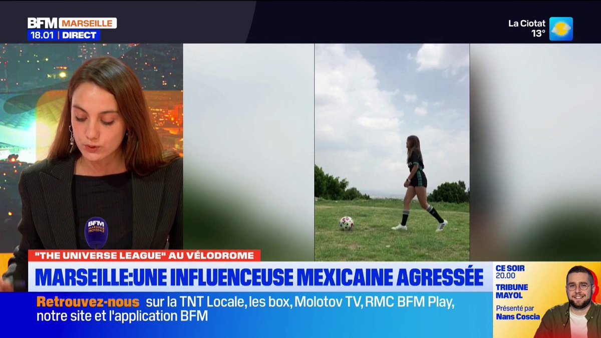Marseille : l'influenceuse et footballeuse mexicaine, Mercedes Roa, agressée dans le quartier de l'Opéra