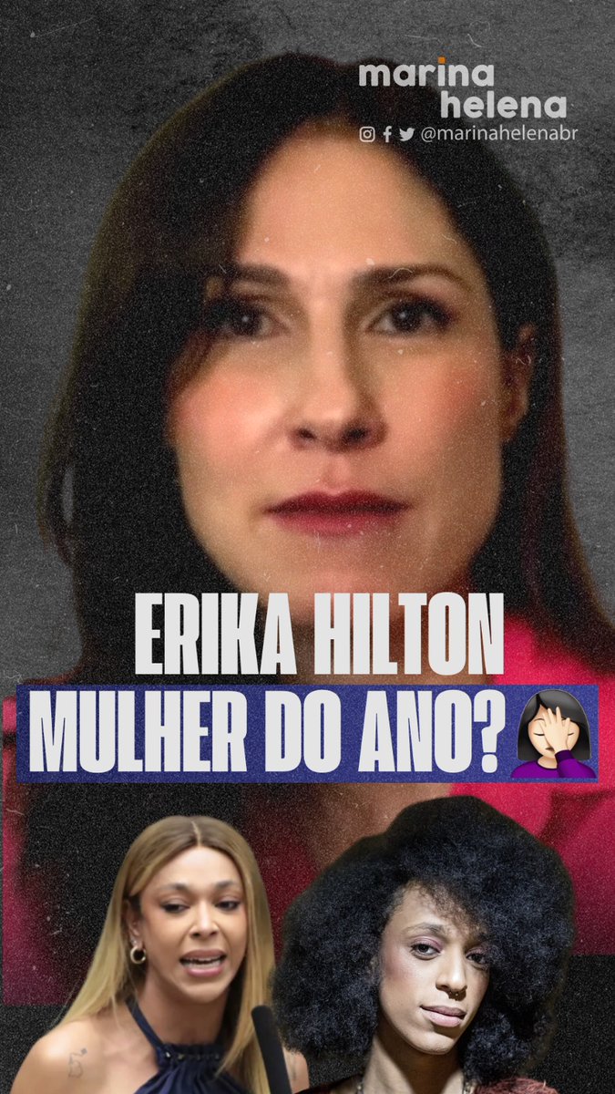 Erika Hilton eleita ‘mulher do ano’ é um tapa na cara de todas as brasileiras.