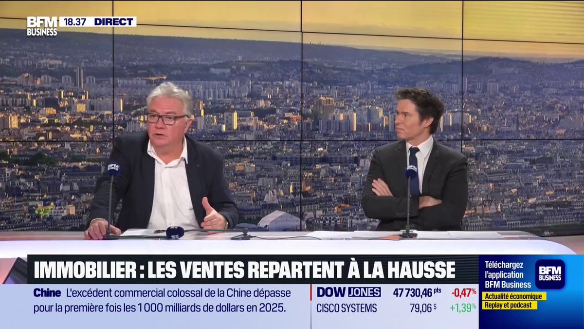 Immobilier : les ventes repartent, mais pas dans le neuf "Une année normale, on fait 62 000 ventes à des particuliers. Cette année, elle n’est pas finie, mais on fera 9 500 ventes. Dans une région, on est même à -97 %" 💬 Pascal Boulanger, Président FPI 🎙️ Hedwige Chevrillon