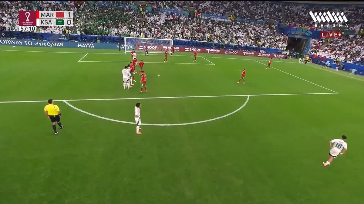 الشهري مرة أخرى 😶 الأخضر يضيع فرصة جديدة للتعادل مع أسود أطلس في #كأس_العرب_على_شاشا 🏆💫 شاهد الآن مجاناً وبدون تسجيل دخول 📺