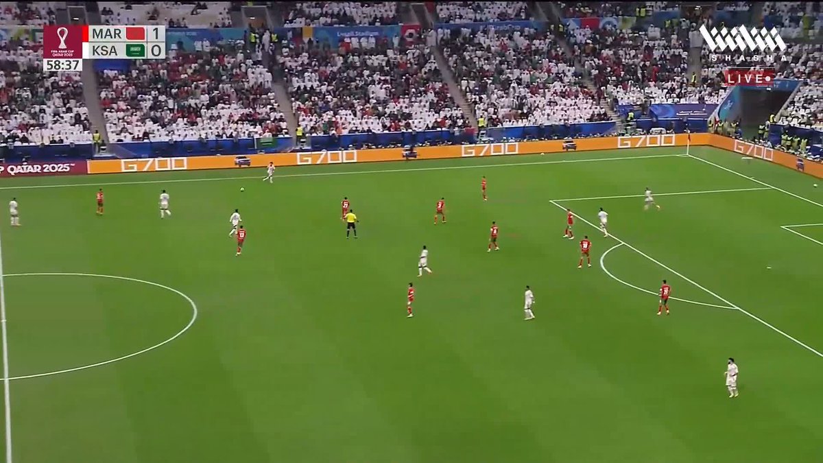 الدفاعات المغربية تمنع الهدف الأول للمنتخب السعودي 🔥 تابعوا المباراة وباقي مواجهات #كأس_العرب_على_شاشا 🏆💫 شاهد الآن مجاناً وبدون تسجيل دخول 📺