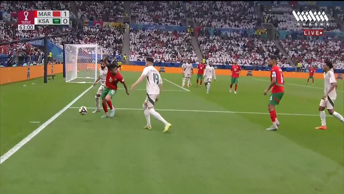 تيسودالي كاد أن يفعلها 🎯 المنتخب المغربي يضيع فرصة تعزيز التقدم أمام نظيره السعودي في #كأس_العرب_على_شاشا 🏆💫 شاهد الآن مجاناً وبدون تسجيل دخول 📺