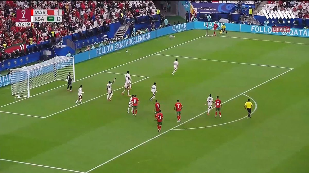 الصانبي يتألق ويمنع ثاني أهداف المغرب أمام السعودية 🧤 تابعوا المباراة وباقي مواجهات #كأس_العرب_على_شاشا 🏆💫 شاهد الآن مجاناً وبدون تسجيل دخول 📺