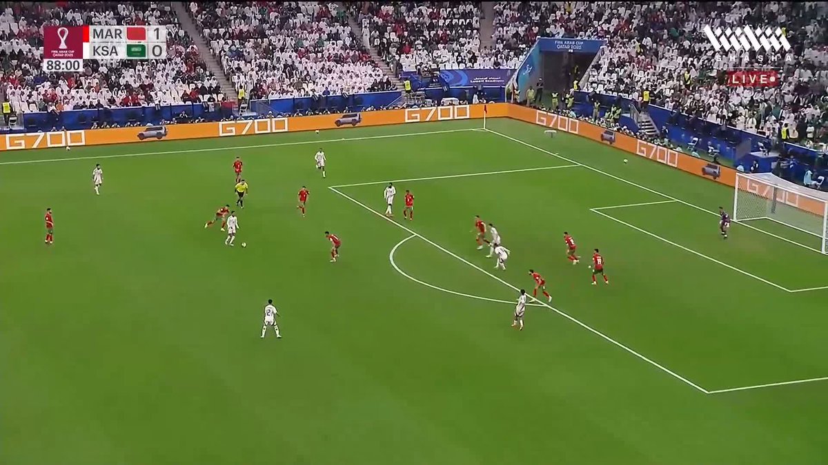 كانت قريبة للغاية 🧐 المنتخب السعودي كاد أن يعادل النتيجة أمام نظيره المغربي في #كأس_العرب_على_شاشا 🏆💫 شاهد الآن مجاناً وبدون تسجيل دخول 📺