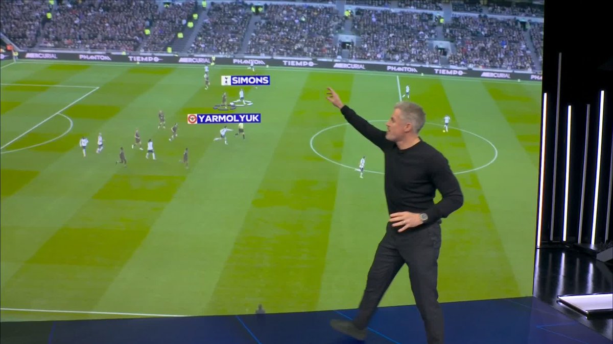 "As soon as the ball goes deep it becomes a man-to-man system" Jamie Carragher analyses Thomas Frank's tactics in Spurs' 2-0 win over Brentford 🔍