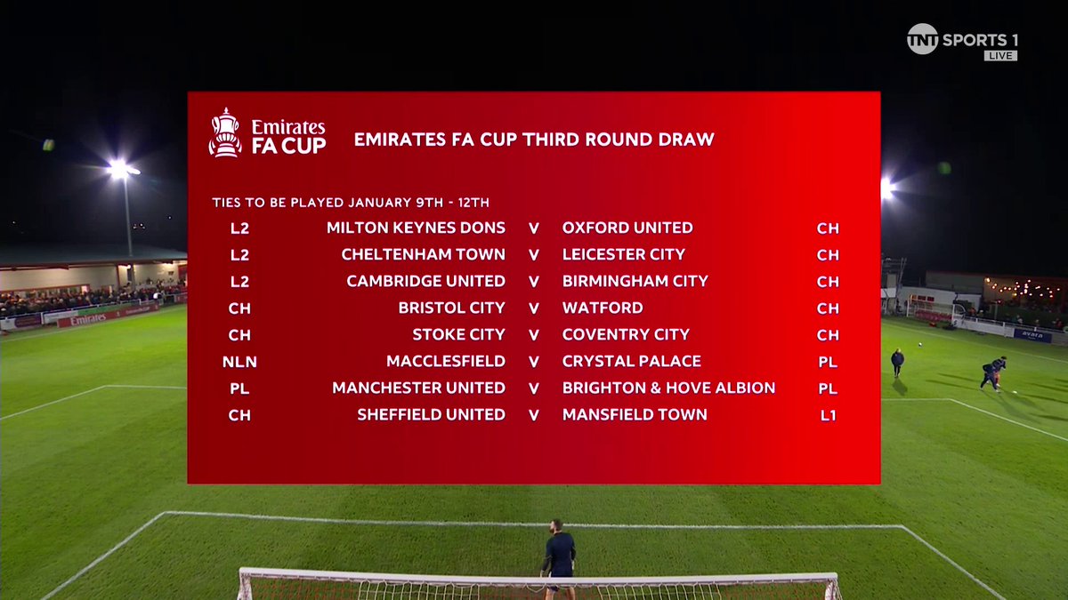 The Emirates FA Cup third round draw is locked in 🔐 📺 TNT Sports &amp; discovery+ UK