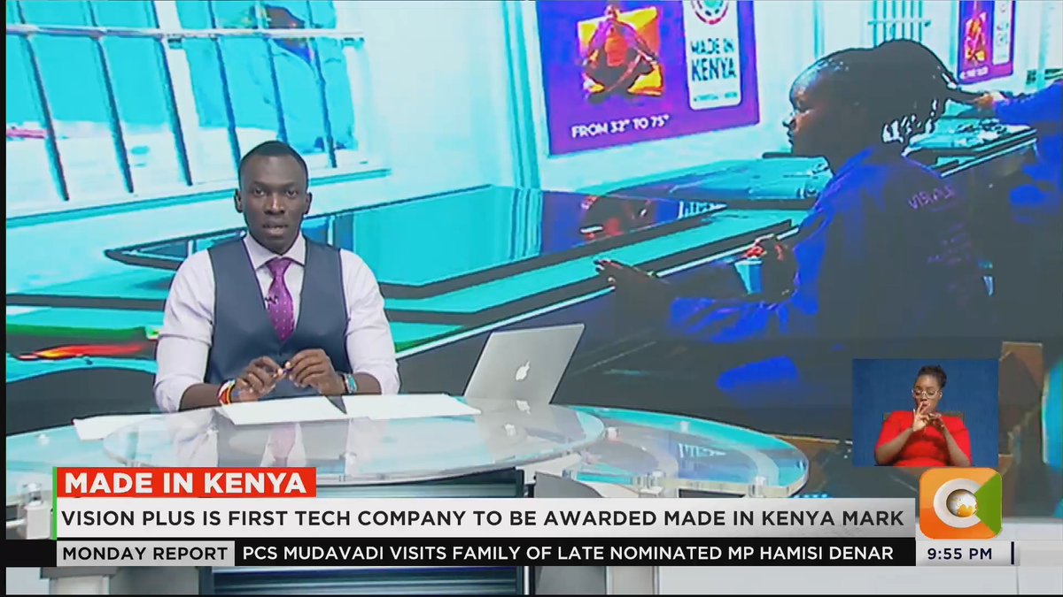 Made In Kenya: Vision Plus is first tech company to be awarded Made in Kenya mark Vision Plus making TV sets locally Raw materials sourced both locally and abroad Company has over seventy employees #CitizenMondayReport