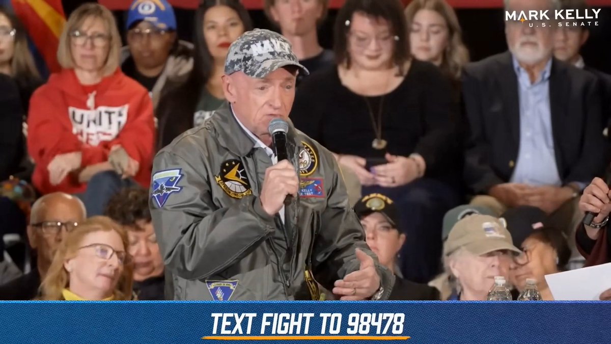 Democrat Mark Kelly - U.S. Senator for a state President Trump won in 2024 - calls 1.7 MILLION Arizonians crazy for supporting President Trump: KELLY: "He has supporters. A lot of those supporters...are crazy."