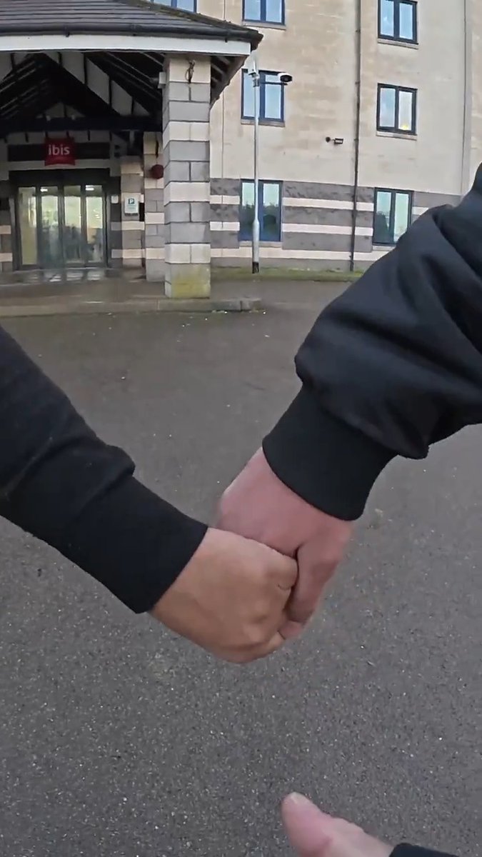 Migrant Hotel security decide to show their love....