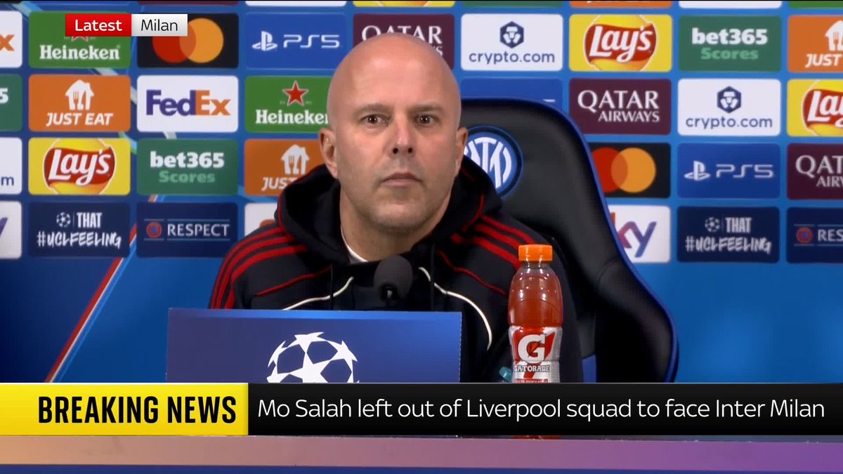 "I'm a firm believer that there's always a possibility to return." Liverpool manager Arne Slot says he has 'no clue' if Mohamed Salah has play his last match for the club, after the Egyptian was left out of the squad for their match at Inter Milan.