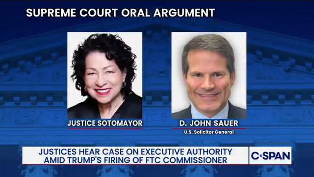 Justice Sotomayor asks U.S. Solicitor General for examples of any court cases that have broken a 90 plus year precedent that overturning Humphrey’s Executor, which limits the president's ability to fire officials in independent agencies, would do.