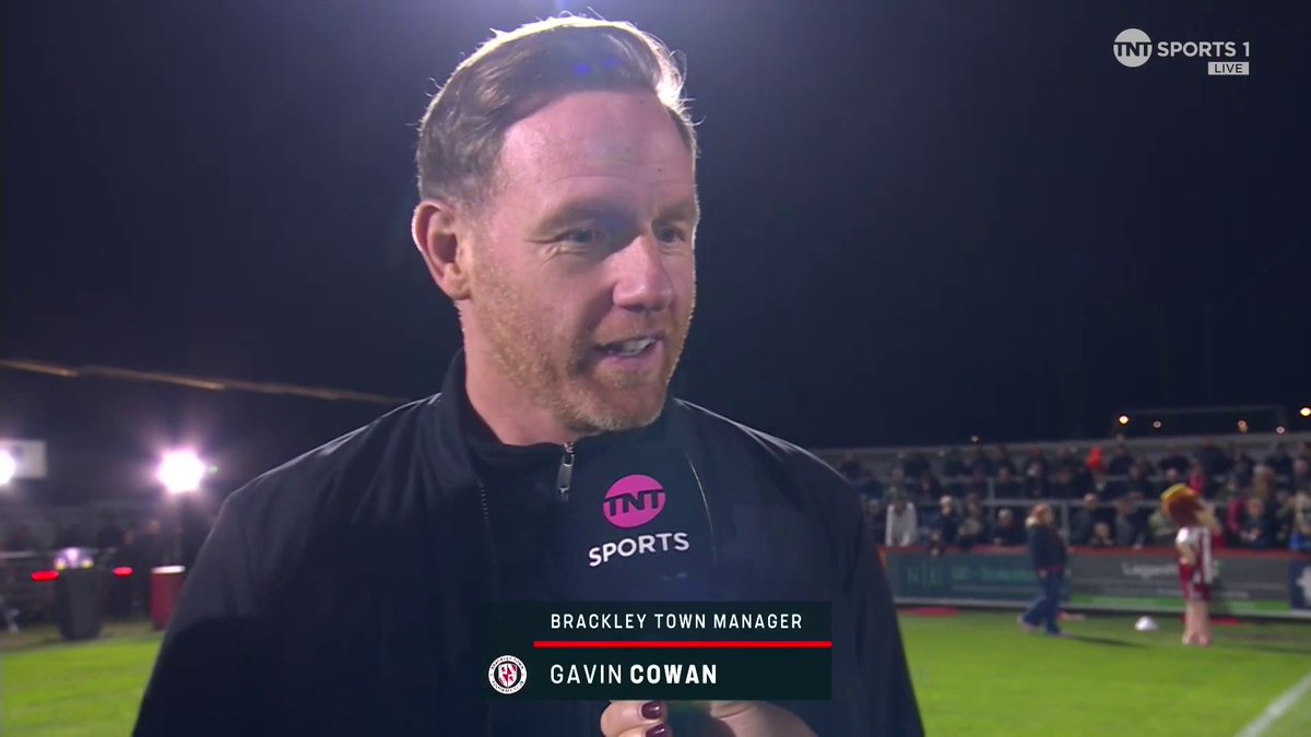 “We want to live for the big moments and be at the end of it” 💭 Gavin Cowan on the FA Cup draw and what tonight's clash means to the town 🏟️ 🎙️ Lynsey Hipgrave | 📺 TNT Sports &amp; discovery+ UK