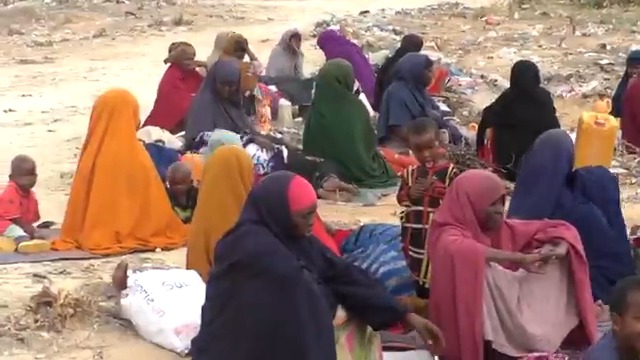 On the outskirts of Mogadishu, families displaced by failed rains and parched riverbeds in southern Somalia piece together shelters from tarpaulin and sticks, part of a growing wave of people uprooted by drought