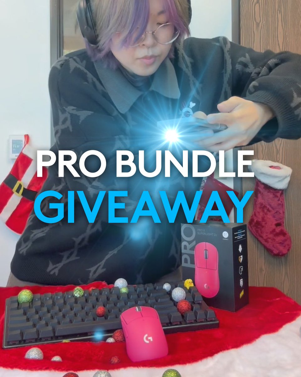 You heard that right. 👇 Comment your current rank in your favorite co-op game for a chance to win this PRO Series Holiday Bundle Here’s how to complete your entry: 👀 Follow Logitech G ✔️ Validate your entries here: