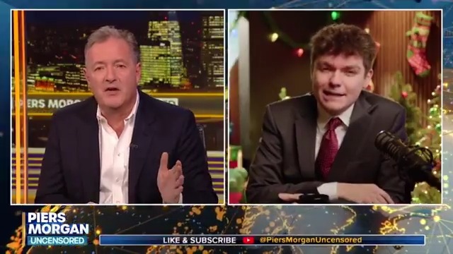 "I'm not ambushing you, I'm literally revealing an anecdote YOU told on YOUR podcast..." Piers Morgan asks Nick Fuentes about his dad avoiding certain restaurants based on race. Full interview on link below👇 📺 Piers Morgan | Nicholas J. Fuentes