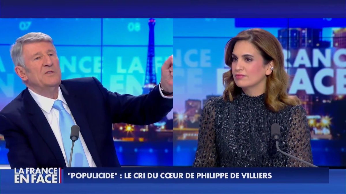 "Je ne suis pas qu'un pessimiste actif, je suis aussi un souverainiste" déclare Philippe de Villiers dans #LaFranceEnFace #Europe1