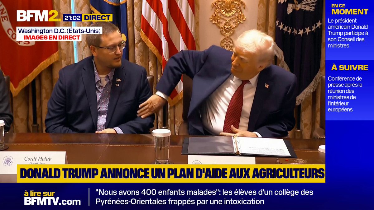 Aide aux agriculteurs américains: "Papa, je ne veux pas que le Père Noël vienne chez nous pour Noël, je veux le Président Trump", réclame le fils d'un agriculteur #BFM2
