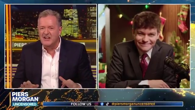 "Have you ever had sex?" Piers Morgan asks Nick Fuentes about his sexuality. Watch more 👇 📺 Piers Morgan | Nicholas J. Fuentes