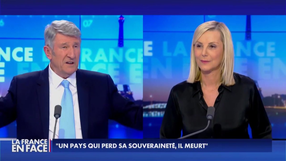 "Quand un peuple commence à négliger son récit fondateur, il est aspiré par le vide, aspiré par le trou noir" déclare Philippe de Villiers dans #LaFranceEnFace #Europe1