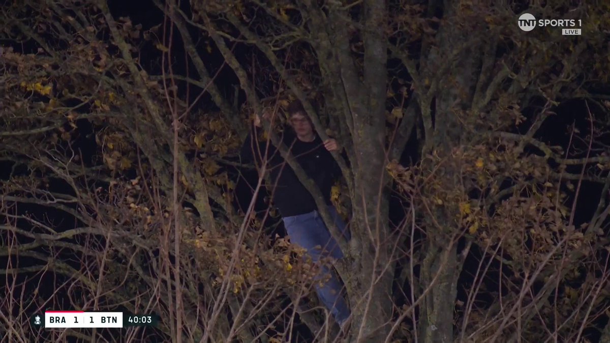 This Brackley fan will do anything to watch his side’s FA Cup game live 🌳😅 📺 TNT Sports & discovery+ UK