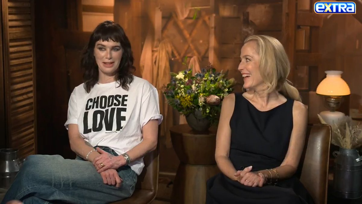 Gillian Anderson and Lena Headey dish on their "The Abandons" showdown! 🤠 Plus, does Gillian have any scoop on "The X Files" reboot? 🛸