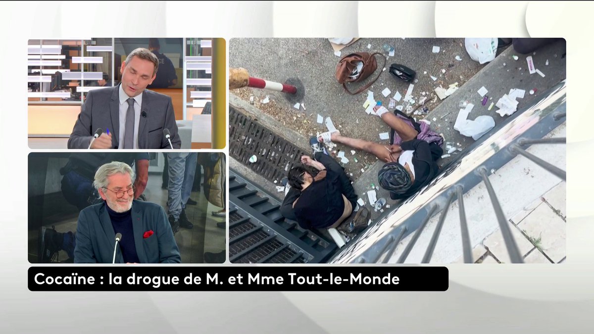 🔴 🗣️ Cocaïne : "Ça donne des problèmes cardiaques graves, des troubles d'urine, des infarctus, mais aussi des accidents vasculaires cérébraux", alerte le médecin addictologue William Lowenstein. Loïc de La Mornais #SurLeTerrain #Canal16