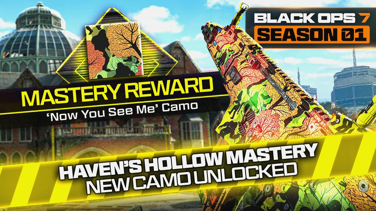 #BlackOps7: Unlock FREE 'Havens Hollow' Warzone Mastery Camo NOW‼️ ⬇️ FULL GUIDE ⬇️ Complete All 6 Easter Eggs to Claim: 💥 Buried Treasure (Calling Card) 💥 Jackalope (Decal) 💥 Security Room (Calling Card) 💥 Pied Piper (Charm) 💥 Blood Moon (Calling Card) 💥 Cowboy (Emblem)