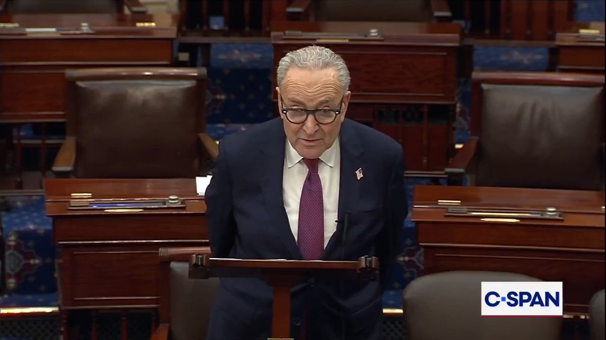 .Chuck Schumer: “Leader Thune just gave a speech blasting the ACA, but Leader Thune, you blast the ACA, but where is the Republican plan? Republicans have no plan.