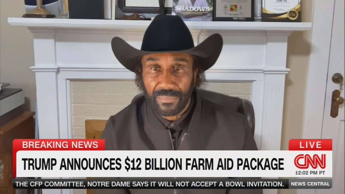 Farmer: Agriculture in this country has been in a complete turbulence and turmoil since Trump got elected. Farm suicides, farm bankruptcies, farm foreclosures are all up under his watch. And I want to remind Trump that we're in the position that we're in because of his tariffs.
