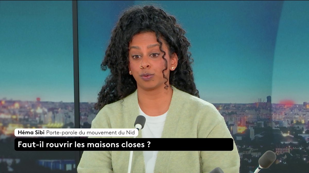 🔴 🗣️ "Cette proposition de loi viendrait [...] encadrer ce droit des hommes à se servir des femmes", réagit Héma Sibi, porte-parole du mouvement du Nid. Le RN pourrait proposer de rouvrir des maisons closes. Loïc de La Mornais #SurLeTerrain #Canal16