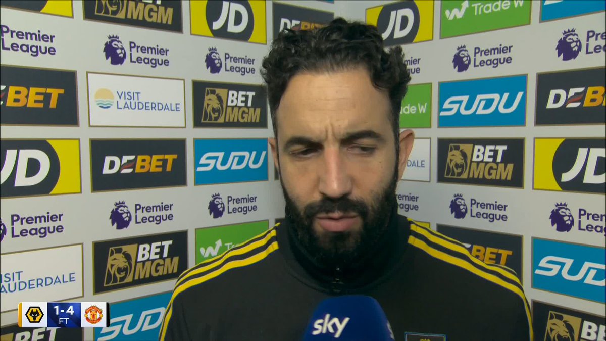 "I really enjoyed the way we played the second half" Hear from Ruben Amorim after Man United's 4-1 win at Wolves 🔴
