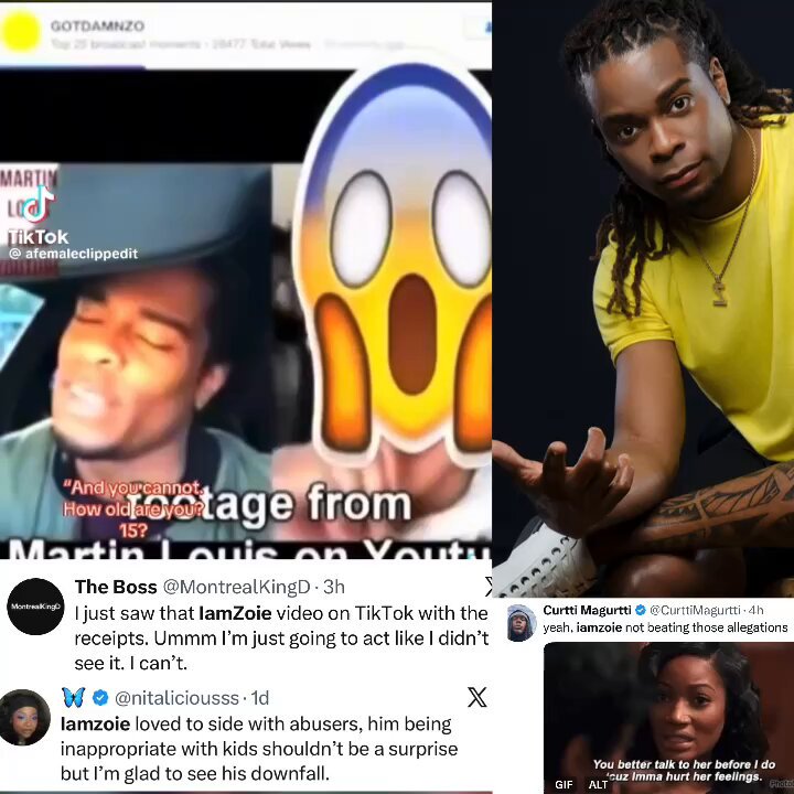 YouTuber/Social media comedian Iamzoie is facing backlash for his resurfaced predatory comments to 14/16 year old boys 👀