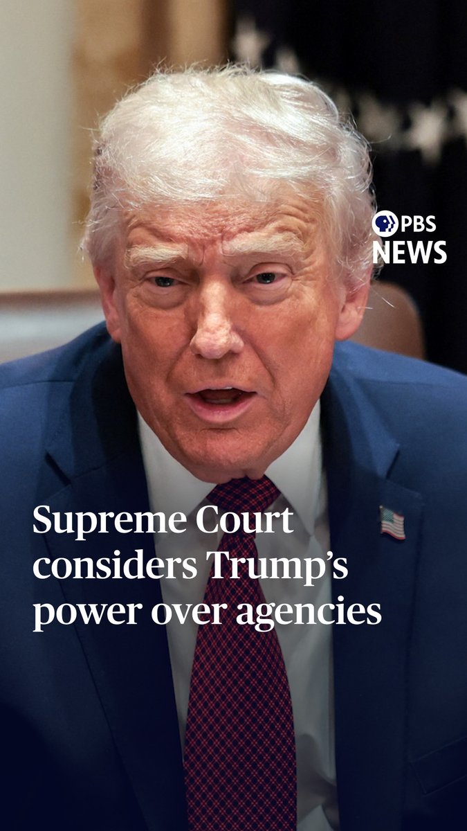 The Supreme Court heard arguments Monday in a legal case that could vastly expand presidential powers. At stake are 90 years of precedent that have kept presidents from being able to remove members of independent government agencies. News Hour’s Supreme Court analyst Amy Howe, co-founder of SCOTUSblog, joins @IAmAmnaNawaz to discuss.
