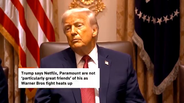 US President Trump said he has not discussed Paramount's $108.4 billion bid for Warner Bros Discovery with Jared Kushner