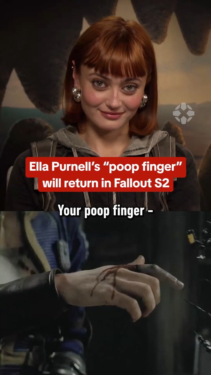 Fallout's Ella Purnell confirms her "poop finger" still causes her embarrassment. "I just have to remember to take if off at the end of each day and not go home with it."