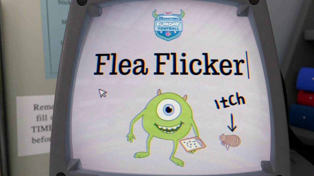 Mike Wazowski explains the Flea Flicker 📝