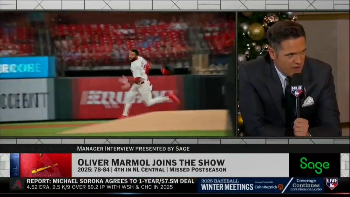 Will the Cardinals consider moving Victor Scott II up to the leadoff spot next season? MLB Network + Sage USA