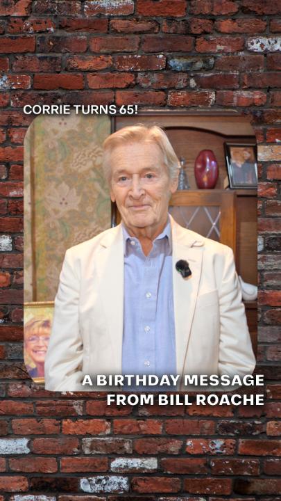 Corrie turns 65! 🥳 A huge thank you from the man who has been here through it all, Mr William Roache. #Corrie