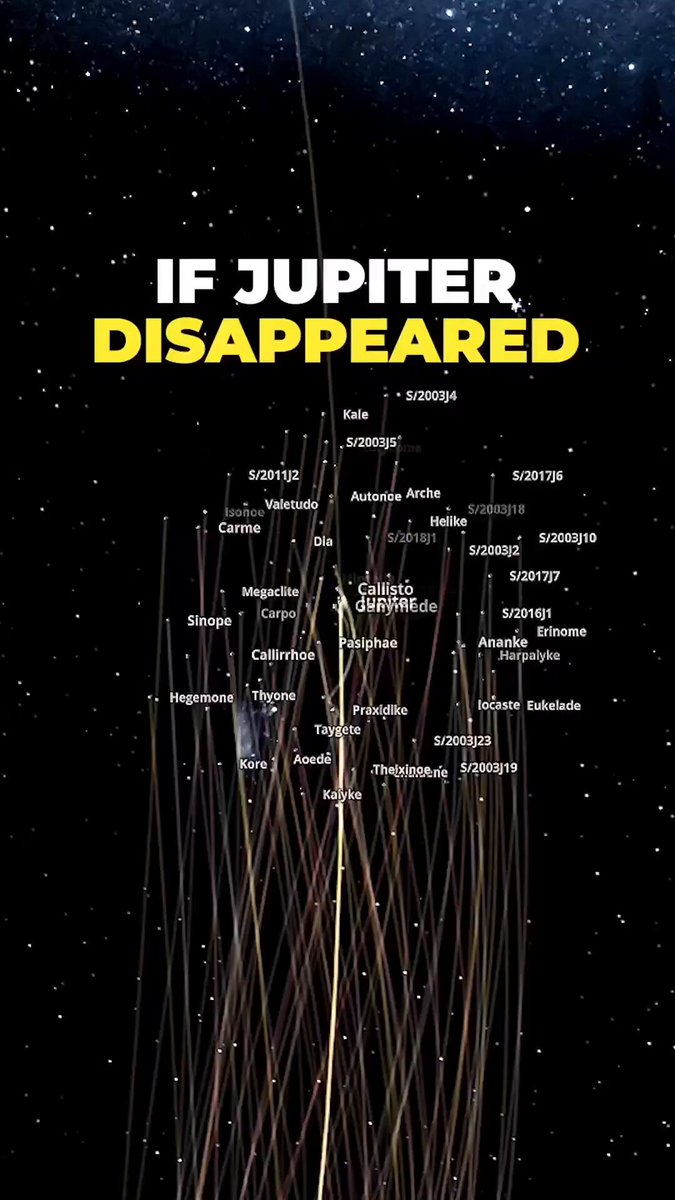 If Jupiter suddenly disappeared