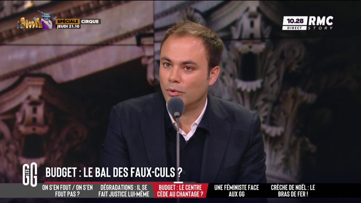 💶 Budget 🗣️ Charles Consigny : "Ceux qui votent RN par confort, votent pour les déficits, une Sécu open bar ! Barbara je sais que tu aimes le RN car ils sont socialistes, tu as cette fibre sociale qui nous ankylose dans le même merdier depuis 50 ans, c'est ça le RN !" #GGRMC