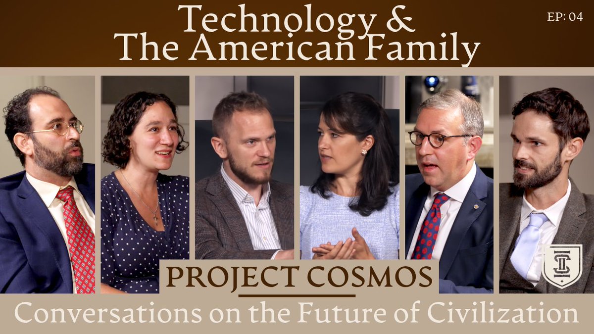 How is AI reshaping the American family? (0:00) Framing the Technology Debate (4:35) Tech, AI & the American Family (14:45) Faith, Ethics & the Digital Age (26:40) Education, Human Skills & AI (44:40) Policy, Innovation & Global Competition (57:00) Family Policy, Fertility & Economics (1:15:00) Building Community & Human Connection (1:54:43) Final Thoughts & Outro Featuring: Spencer A. Klavan, Rachel Bovard, Gladden Pappin, Leah Libresco Sargeant, Michael Toscano and Johnny Burtka.