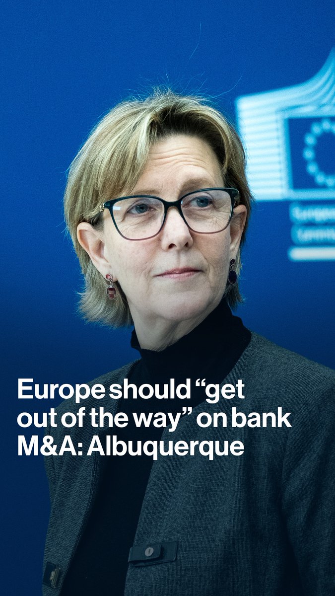 The EU's financial services commissioner says Europe should "get out of the way" of bank consolidation, telling Oliver Crook a pan-European bank would allow the bloc to compete on the global stage