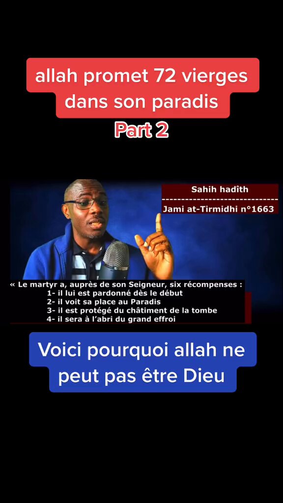 👉Les Juifs auront 2800 esclaves gohims. C'est Dieu qui l'a dit ! 👉Les Musulmans auront 72 vierges au paradis. C'est Dieu qui l'a dit ! 👉Ces 2 religions épousent des enfants. L'une nous appelle "Gohims" d'un côté. L'autre : "mécréant" Étonnant les similitudes, n'est-ce pas ?